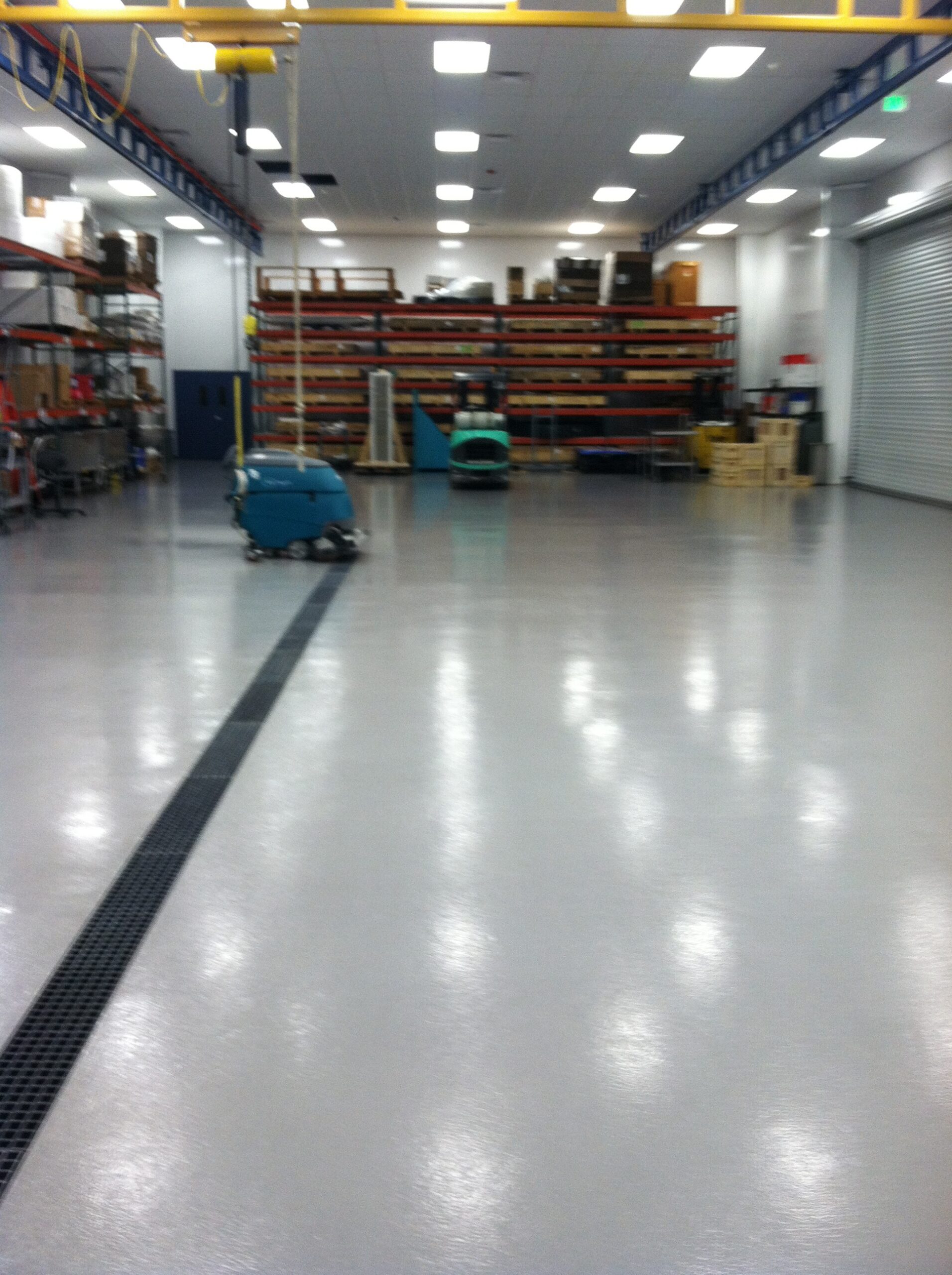 Various Machinery on Coated Floors Various Machinery on Coated Floors